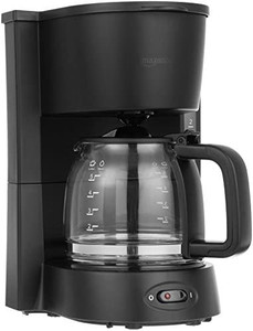 lot 31845 image: Amazon Basics 5-Cup Drip Coffeemaker with Glass Carafe and Reusable Filter, Black  (USED--SOLD AS IS)