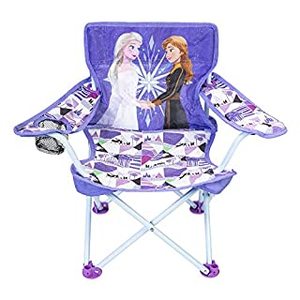 lot 31892 image: Disney Frozen 2 Kids Camp Chair Foldable Chair with Carry Bag , Purple (B08GL46BST)