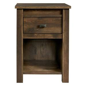 lot 45829 image: Altra Furniture Farmington 1 Drawer Wood Nightstand in Century Barn Pine