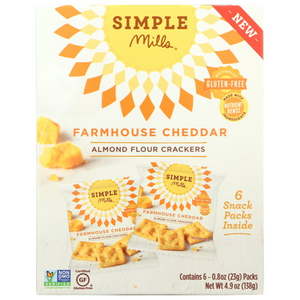 lot 45842 image: FARMHOUSE CHEDDAR, ALMOND FLOUR CRACKERS