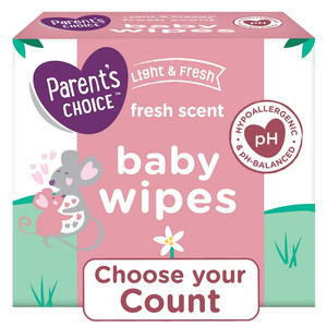 lot 45853 image: Parents Choice Light and Fresh Baby Wipes  (600ct)