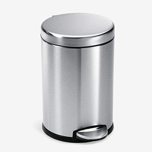 lot 45859 image: Glad stainless steel step trash can 4.7 liter
