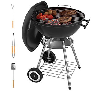 lot 45869 image: Venyn Original Kettle Premium Portable Charcoal Grill For Outdoor Grilling