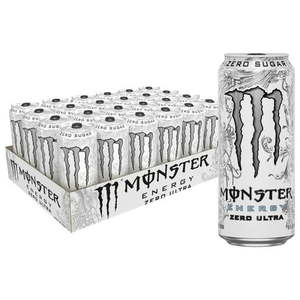 lot 54530 image: Monster Energy Zero Ultra, Sugar Free Energy Drink, 16 Ounce (Pack of 24) (Expired)