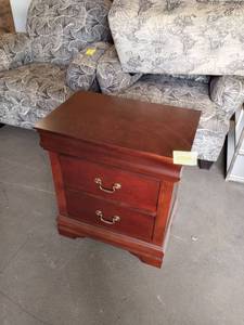 lot 27645 image: coaster Co of America brown end dresser 2 drawer