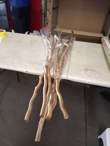 lot 27651 image: kuwa 4ft branches champagne metallic 2 pkgs