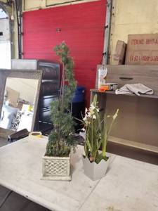 lot 27660 image: artificial plants set of 2