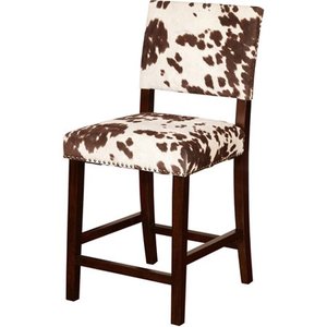 lot 27674 image: Linon Corey Bar Stool with Brown 1only