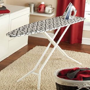 lot 27676 image: Mainstays Premium 4-Leg Ironing Board with Iron Rest