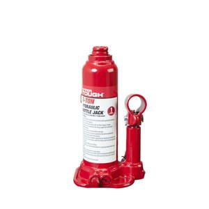 lot 27688 image: Hyper Tough 2 Ton Welded Bottle Jack Red - T90203W