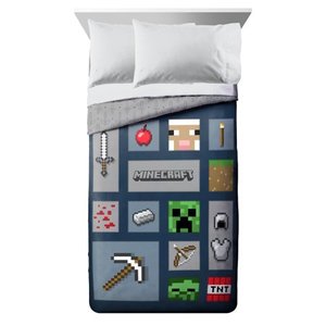 lot 27691 image: Minecraft Icon Adventure TwinFull Comforter Set