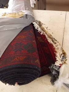 lot 27699 image: noorirug red and black area rug 9x9ft