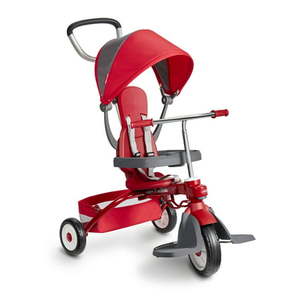 lot 27703 image: Radio Flyer EZ Fold 4-in-1 Stroll n Trike Folding Trike Red