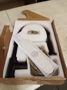 lot 27705 image: black kitchen faucet