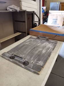lot 27725 image: Farmhouse grey wood stove cover