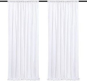 lot 1115 image: White Sequin Backdrops 2 Pack 2ftx8ft Photo Booth Backdrop Photography Glitter Background for Birthday Party Decorations