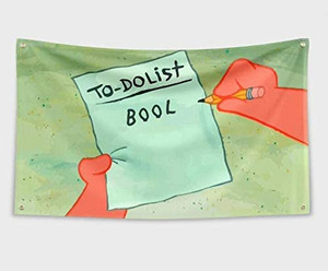 lot 1165 image: to Do List Bool Banner Flag 3x5Feet for College Dorm Frat or Man Cave