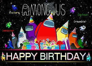 lot 1167 image: 5 x 3 Ft Among Backdrop Banner Photography Background Video Us Themed Birthday Party Decoration Supplies for Indoor Outdoor Living Room Yard see pics for design