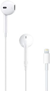 lot 3589 image: Apple EarPods Headphones with Lightning Connector. Microphone with Built-in Remote to Control Music, Phone Calls, and Volume. Wired Earbuds for iPhone