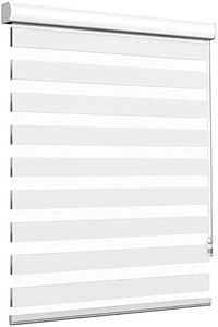 lot 5152 image: SUNWAY Blinds for Windows Dual Layer Zebra Roller Shades