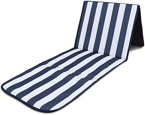 lot 5179 image: Outdoor Chaise Lounge Cushio Folding Beach Chair