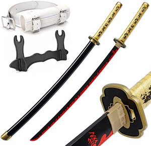lot 5208 image: Zisu Demon Slayer Sword, About 41 inches, Hashira Pillars & Protagonist Katana for Cosplay Purpose, Anime Original Texture