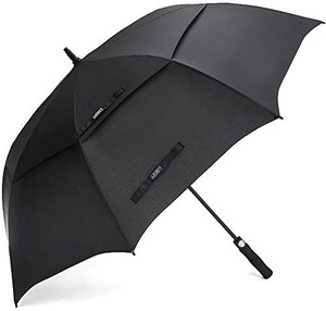 lot 5221 image: G4Free 54 Inch Automatic Open Golf Umbrella Extra Large Oversize Double Canopy Vented Windproof Waterproof Stick Umbrellas