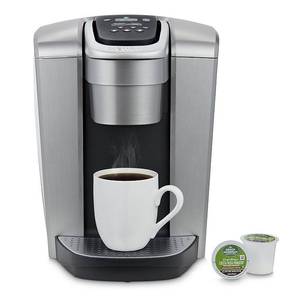 lot 5229 image: Keurig - K-Elite Single Serve K-Cup Pod Coffee Maker - Brushed Silver