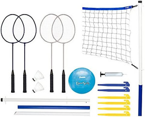 lot 6193 image: Franklin Sports Volleyball and Badminton Set