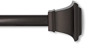 lot 6201 image: Lumino Square 58 Single Drapery Rod & Hardware Set