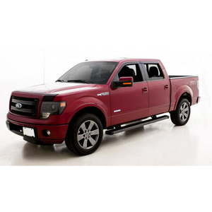 lot 6213 image: AVS 15-18 Ford F-150 Supercrew Ventvisor & Aeroskin Deflector Combo Kit - Matte Black