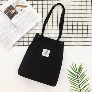lot 6218 image: 2020 Women Solid Corduroy Shoulder Bags
