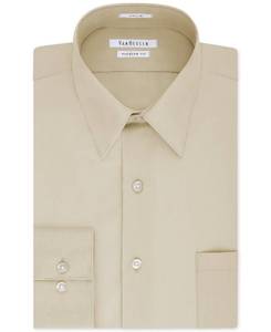 lot 6219 image: Van Heusen Mens Classic-Fit Poplin Dress Shirt