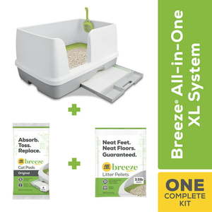 lot 8138 image: Purina Tidy Cats Breeze Cat Litter Box System Starter Kit XL Breeze Litter System With Pads, NO PELLETS