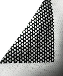 lot 8143 image: VViViD One-Way Perforated Vinyl Privacy Window Film Adhesive Glass Wrap Roll (15ft x 54 inches)