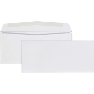 lot 8164 image: Quality Park #9 Business Envelopes Gummed 24 lb. White 500 per Box