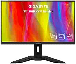 lot 8181 image: GIGABYTE M32U 32 144Hz 4K FreeSync Compatible Gaming Monitor, SS IPS, 3840x2160 Display, 1ms Response Time (MPRT), 1x Display Port 1.4, 2x HDMI 2.1, 3x USB 3.0, 1x USB Type C