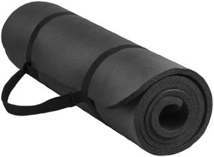 lot 9355 image: BalanceFrom GoYoga All-Purpose 12-Inch Extra Thick High Density Anti-Tear Exercise Yoga Mat with Carrying Strap and Yoga Blocks