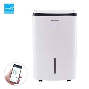 lot 9369 image: Honeywell - Smart WiFi Energy Star Dehumidifier for Basements & Rooms Up to 4000 Sq.Ft. with Alexa Voice Control & Anti-Spill Design - White
