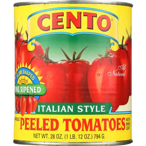 lot 9371 image: WHOLE PEELED TOMATOES 28oz cans (4 for 1 money ) exp 082025