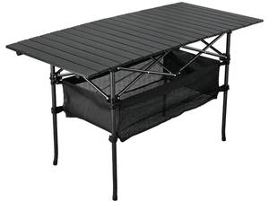 lot 9387 image: Outdoor Folding Portable Picnic Camping Table, Aluminum Roll-up Table with Easy Carrying Bag for Indoor,Outdoor,Camping, Beach,Backyard, BBQ, Party, Patio, Picnic