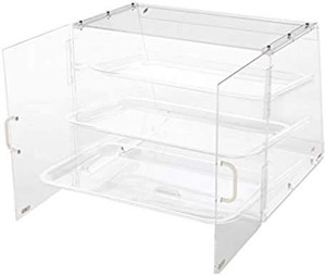 lot 9390 image: Winco 3-Tier Pastry Display Case, Acrylic