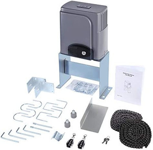 lot 9402 image: CO-Z Automatic Sliding Gate Opener with 2 Remote Controls, Electric Rolling Driveway Slide Gate Motor, Complete Gate Operator Hardware Security System Kit for Sliding Gate Up to 40 Feet