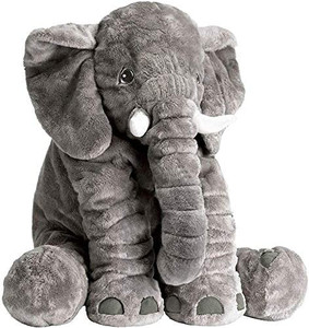 lot 9422 image: Sooften Stuffed Elephant Plush Toy 24 inch60cm Gray