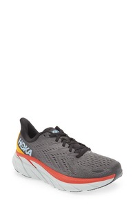lot 9468 image: HOKA ONE ONE Clifton 8 Running Shoe in Anthracite Castlerock at Nordstrom, Size 11