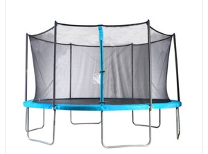 lot 8068 image: AIRZONE 14 FEET TRAMPOLINE WITH SAFETY ENCLOSURE