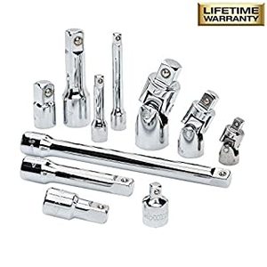 lot 6298 image: Husky Drive Master Accessory Tool Set 11 pc 14 38 &amp 12 in. Socket Wrench