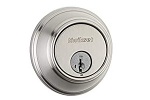 lot 6305 image: Kwikset Satin Nickel Key Control Deadbolt