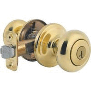 lot 6306 image: Kwikset Juno Keyed Entry Knob Featuring Smartkey Security