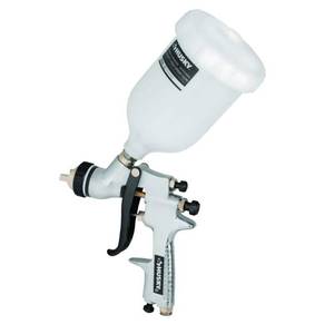 lot 6401 image: Husky Spray Gun Air Paint Sprayer Gravity Feed HVLP Mini Touch Painting Tools